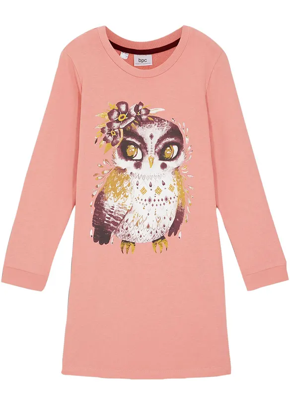 Sweatshirtkjole i 100% bomull, bonprix