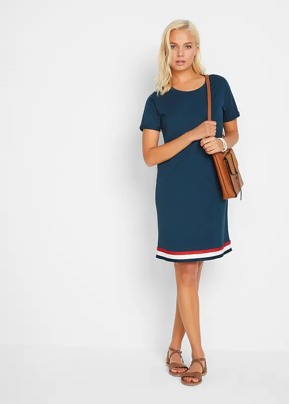 Jerseykjole i myk viskosemiks, bonprix