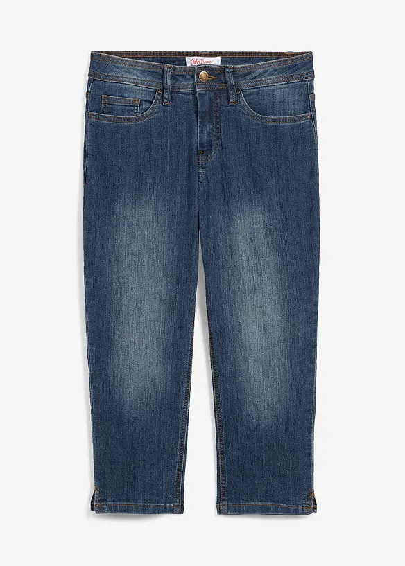 Slim Fit-jeans Mid Waist, Cropped, bonprix