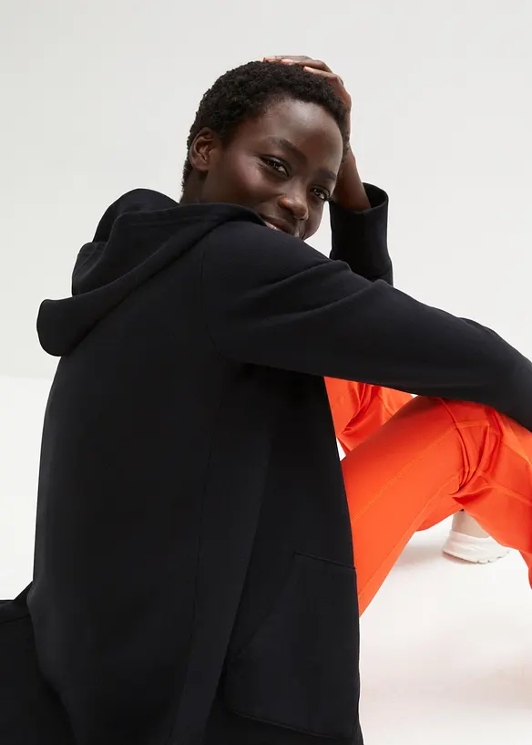 Lang jakke i sweatshirtmateriale, bonprix