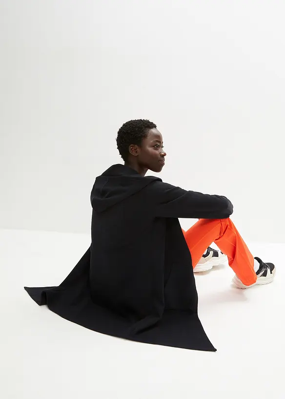 Lang jakke i sweatshirtmateriale, bonprix