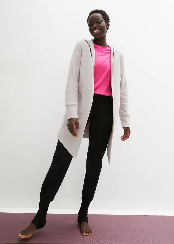 Lang jakke i sweatshirtmateriale, bonprix