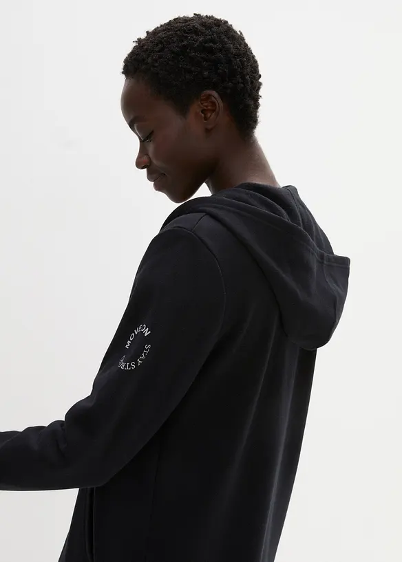 Lang jakke i sweatshirtmateriale, bonprix