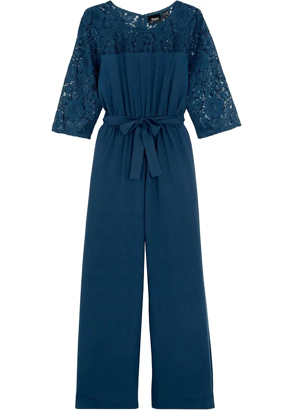 Jumpsuit med blonde, bonprix