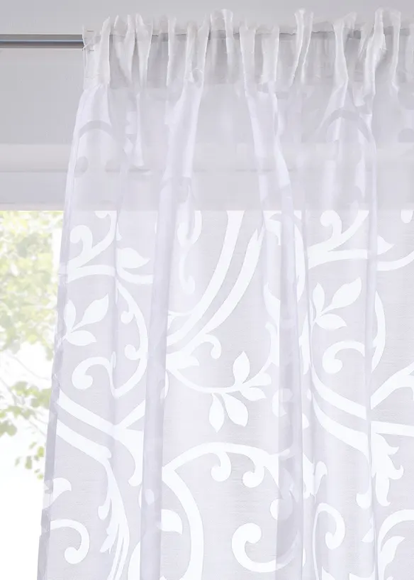 Preget gardin med ranker (1-pack), bonprix