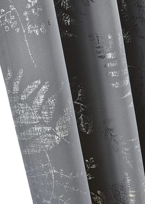 Mørkleggingsgardin med glanstrykk (1-pack), bonprix