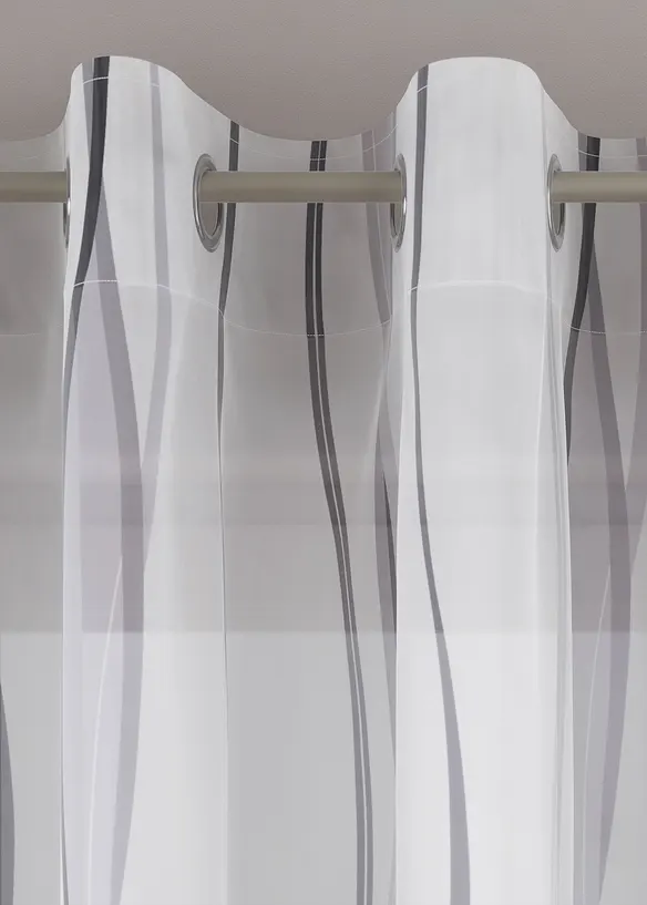 Gardin med b&oslash;lgem&oslash;nster (1-pack), bonprix