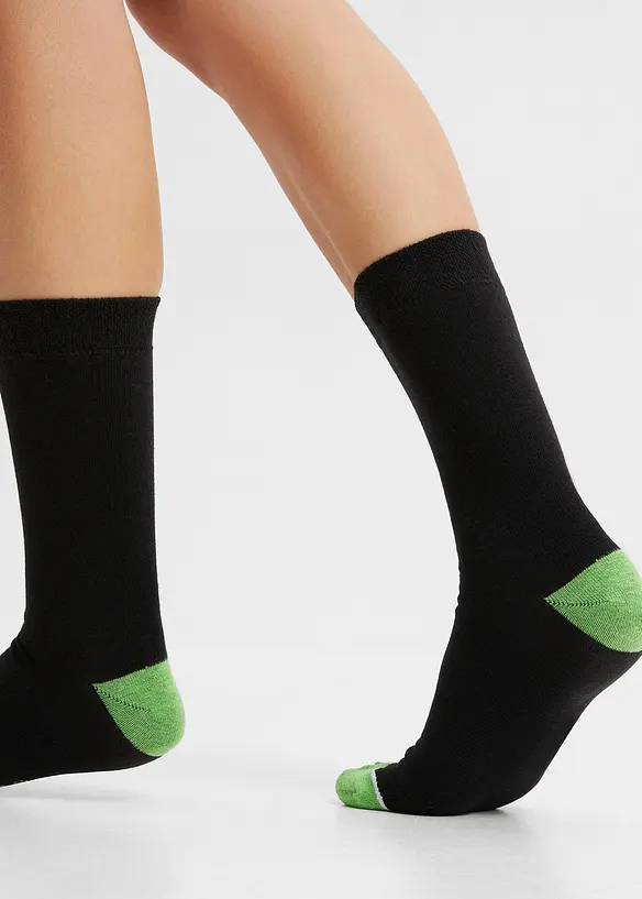 Sokker (5-pack) med &oslash;kologisk bomull, bonprix