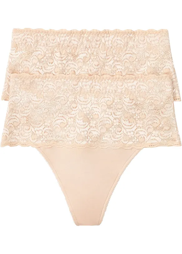 Shape-stringtruse, middels formende (2-pack), bonprix