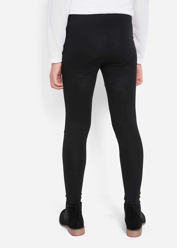 Leggings i elastisk materialmiks med økologisk bomull, bonprix