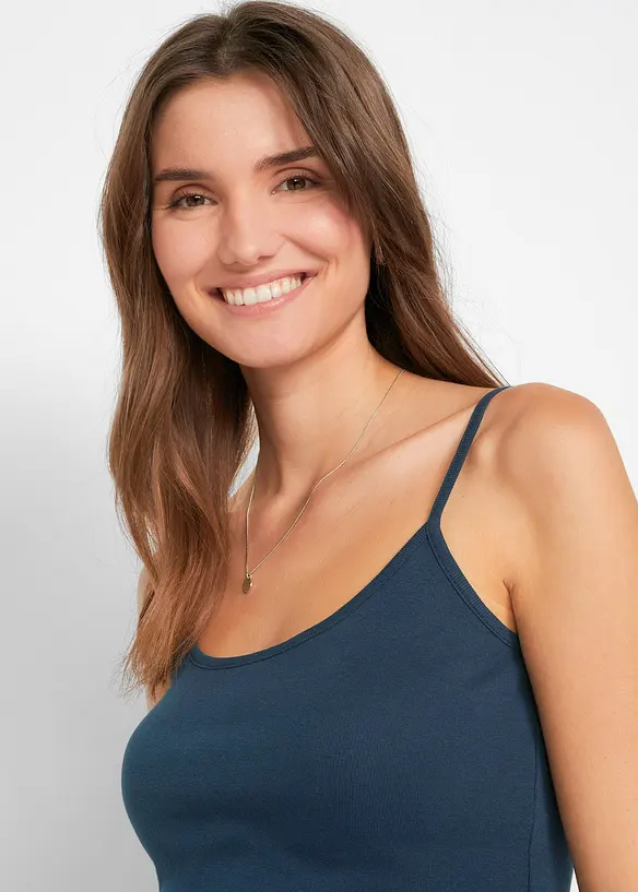 Singlet i 100% bomull (3-pack), bonprix