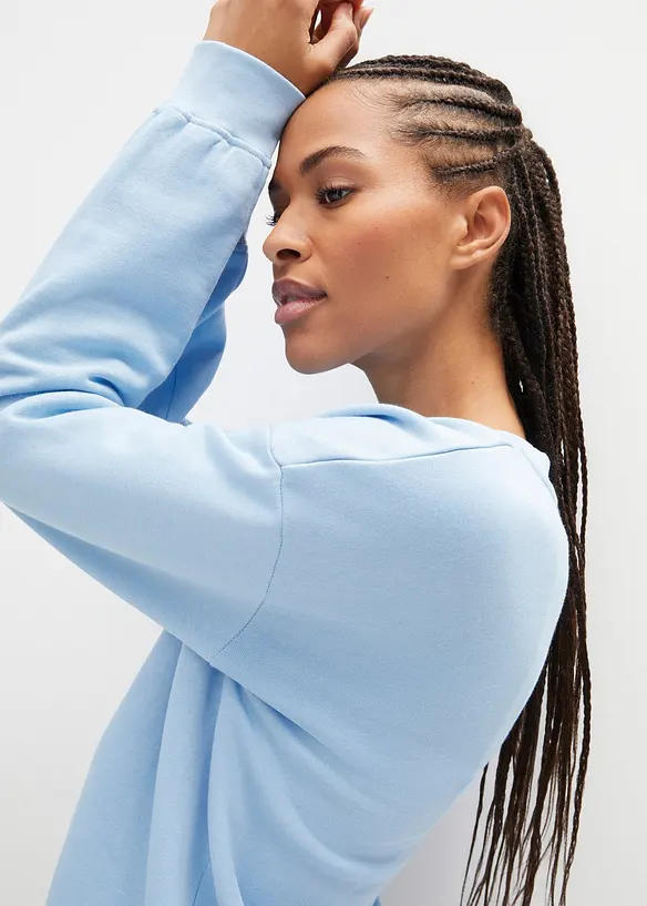 Oversized sweatshirt i 100% bomull, bonprix