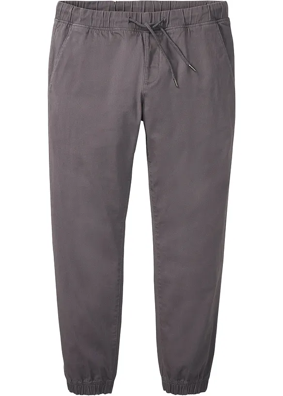 Relaxed Fit pull on-chinos med stretch, Straight, bonprix