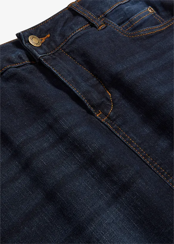 Jeansskjørt med stretch, bonprix