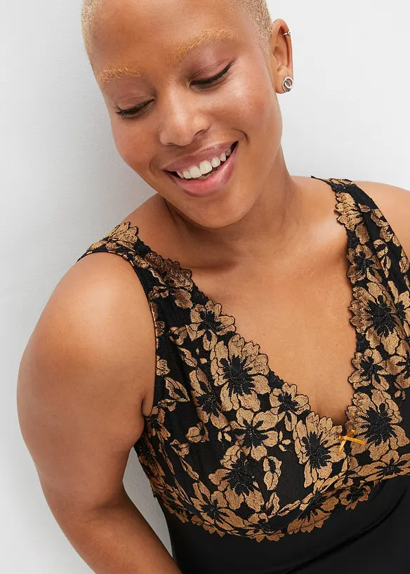 Body uten spiler med blomsterblonder, bonprix