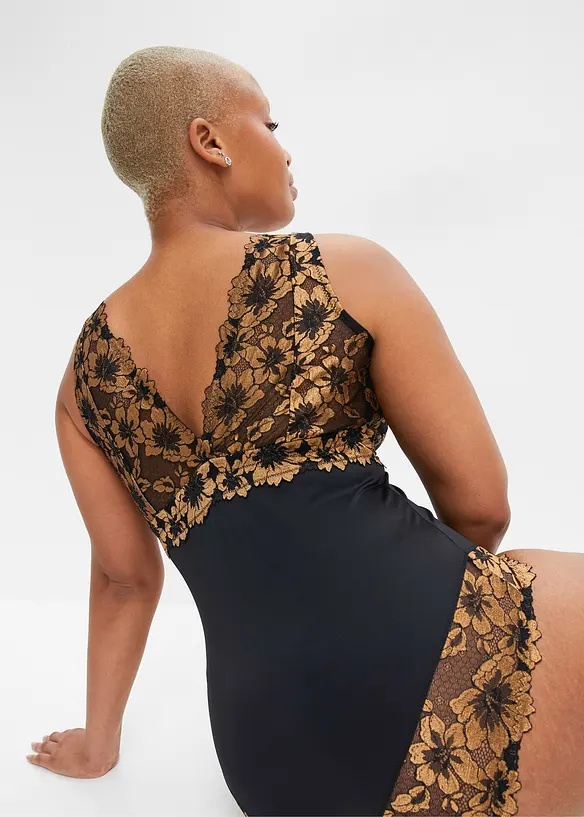 Body uten spiler med blomsterblonder, bonprix