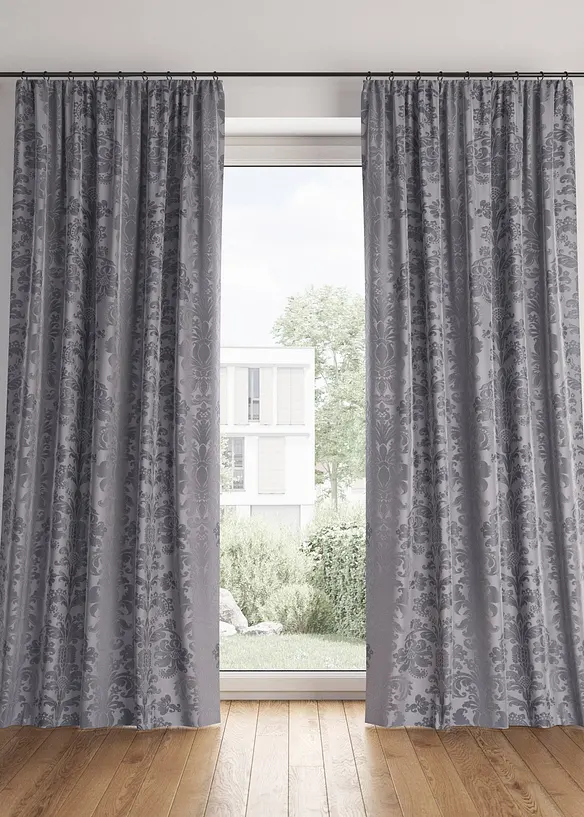 Lystett gardin i jacquard med termofunksjon (1-pack, bonprix