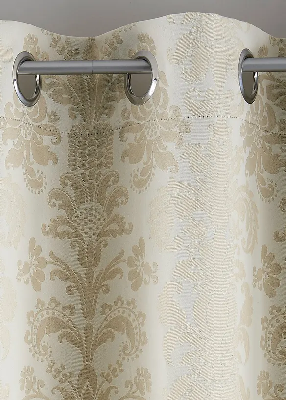 Lystett gardin i jacquard med termofunksjon (1-pack, bonprix
