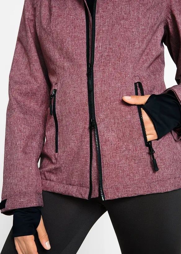 Outdoor-funksjonsjakke med teddyfleece, vanntett, bonprix
