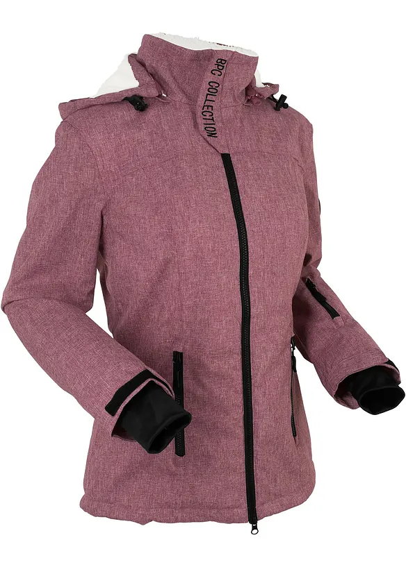 Outdoor-funksjonsjakke med teddyfleece, vanntett, bonprix