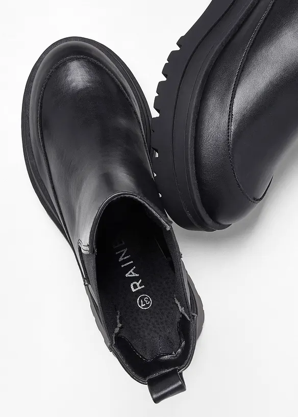 Chelseaboots med profilert s&aring;le, bonprix