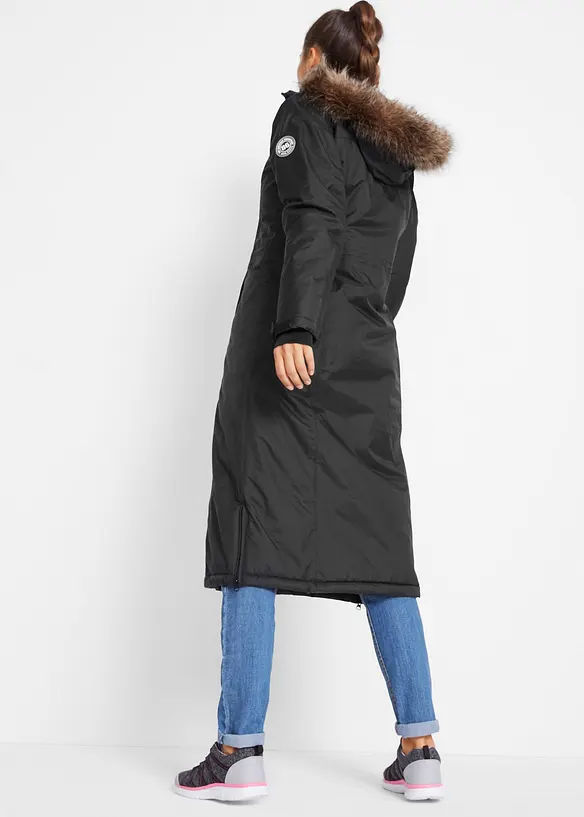 Outdoor-kåpe med fuskepels, vanntett, bonprix