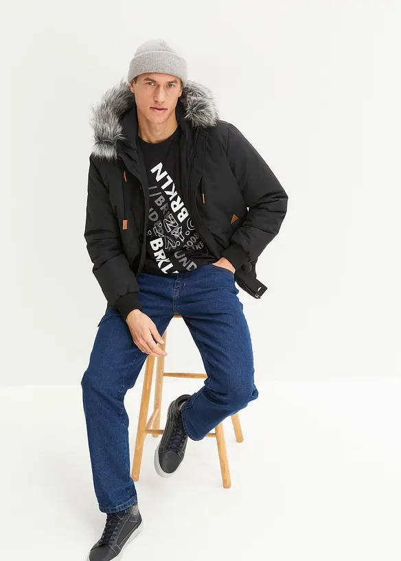 Langermet shirt i 100% &oslash;kologisk bomull, bonprix