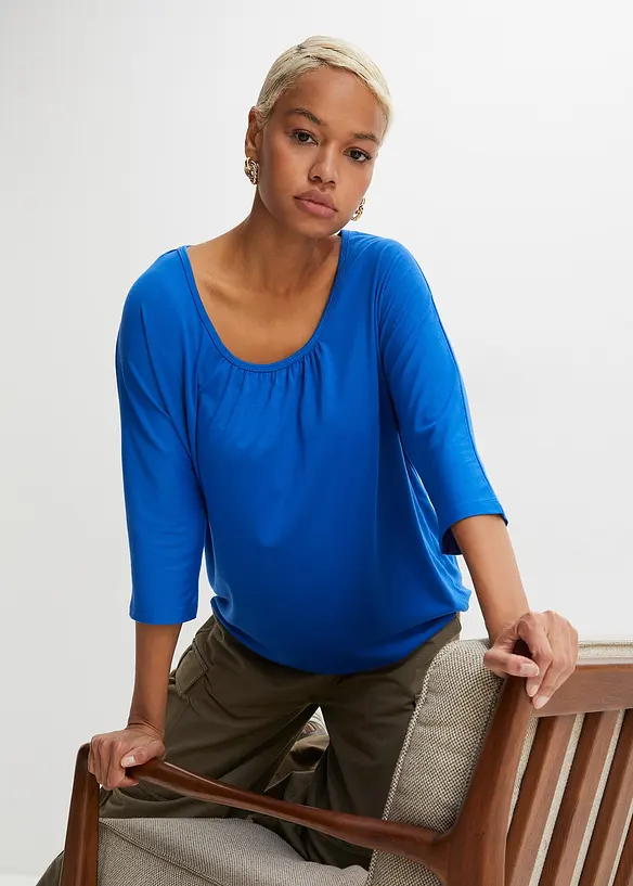 Oversized topp av viskosemiks, bonprix