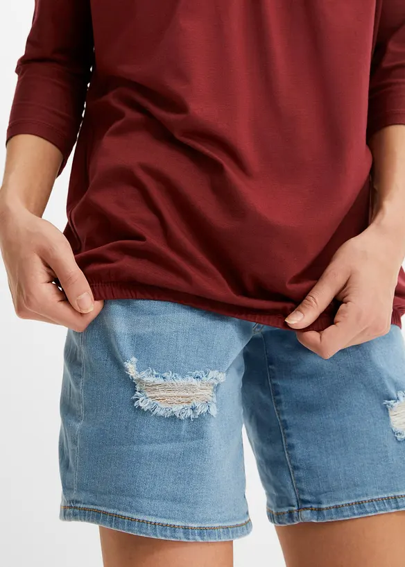 Oversized topp av viskosemiks, bonprix