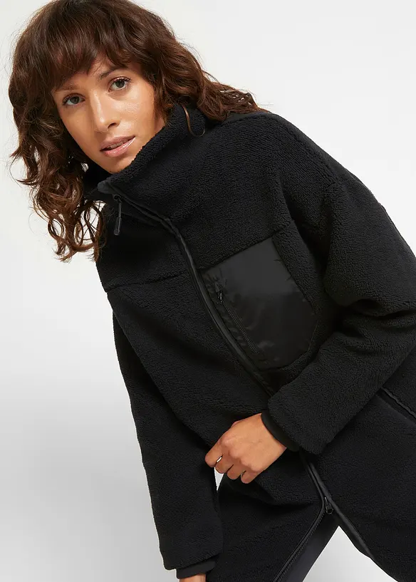 Jakke i teddyfleece, bonprix