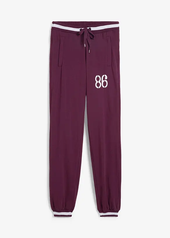 Joggebukse i elastisk bomullsmiks, bonprix