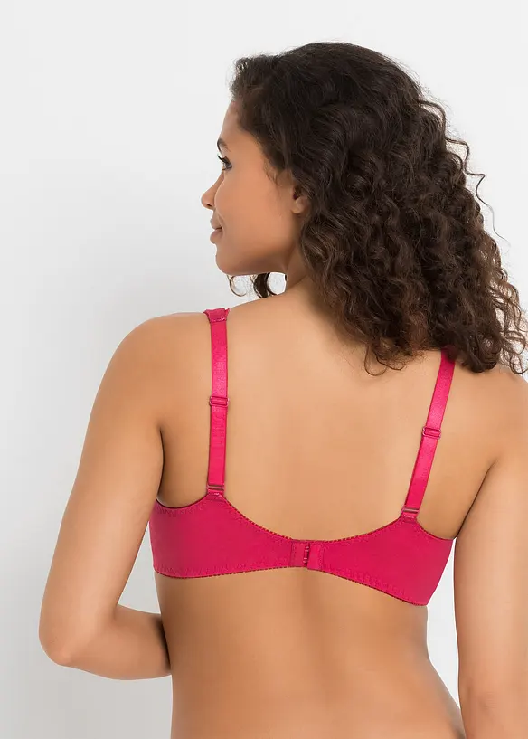 BH med b&oslash;yle og myk &oslash;kologisk bomull (3-pack), bonprix