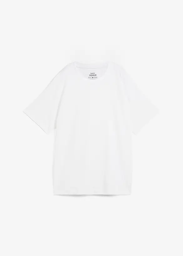 Oversized topp i formstabil økologisk bomull, bonprix