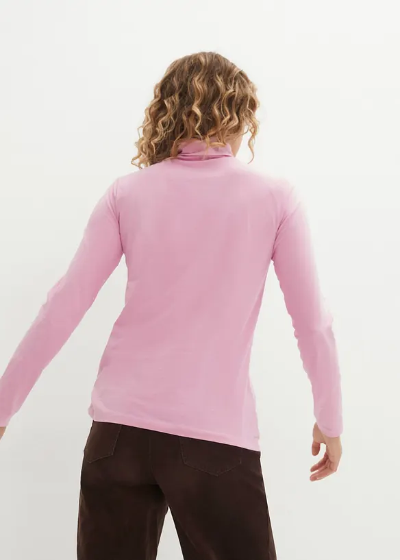 Langermet topp med økologisk bomull (2-pack), bonprix