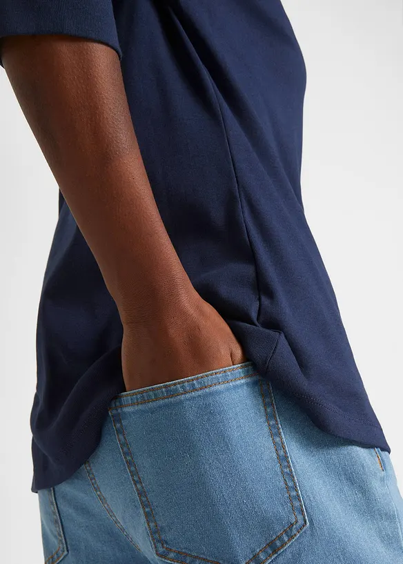 Langermet topp i 100% økologisk bomull, bonprix