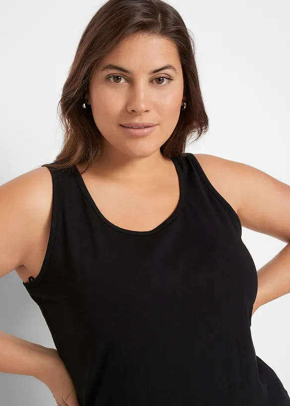 Singlet med stretch (2-pack), bonprix