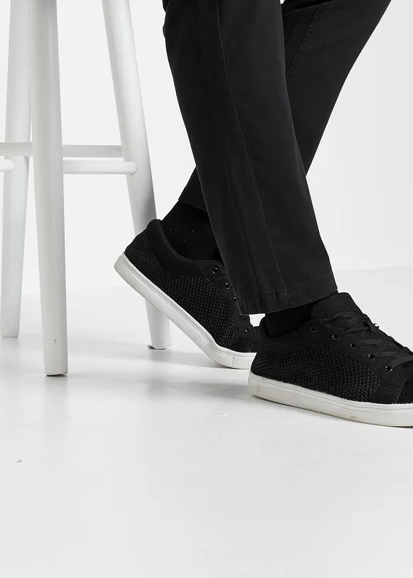 Regular Fit-twillbukse i ren bomull, Straight, bonprix
