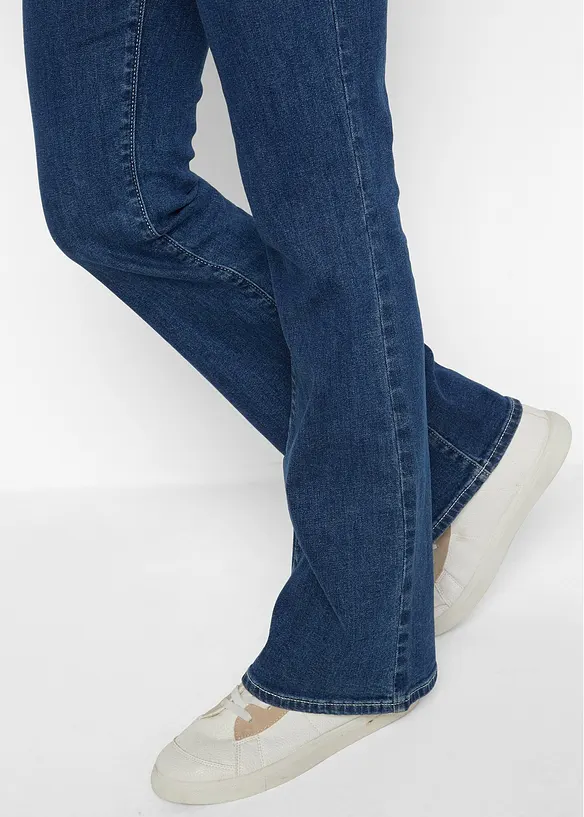 Bootcut-jeans Mid Waist, økologisk bomull, bonprix