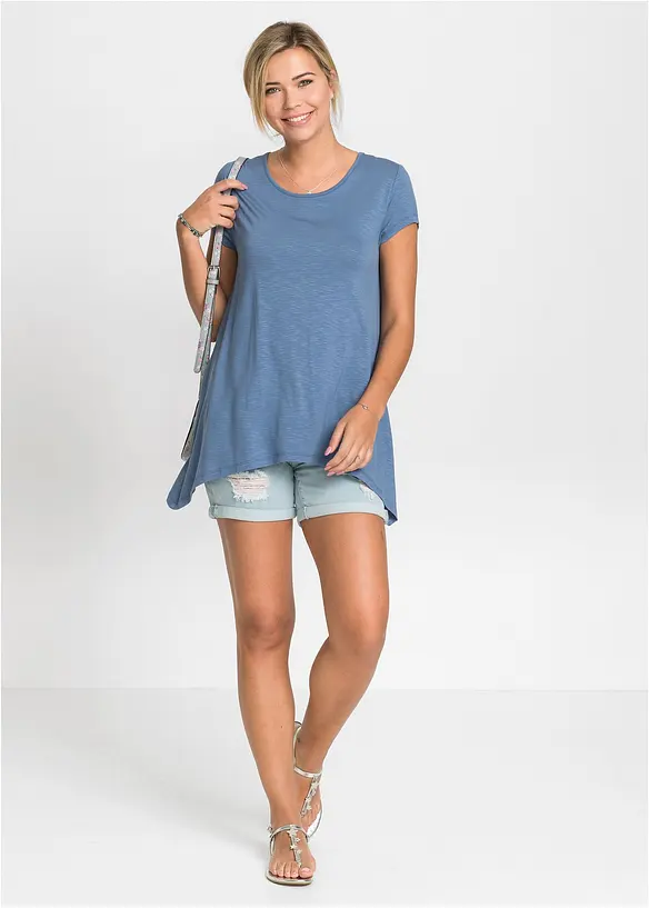 Topp med asymmetrisk nederkant, bonprix