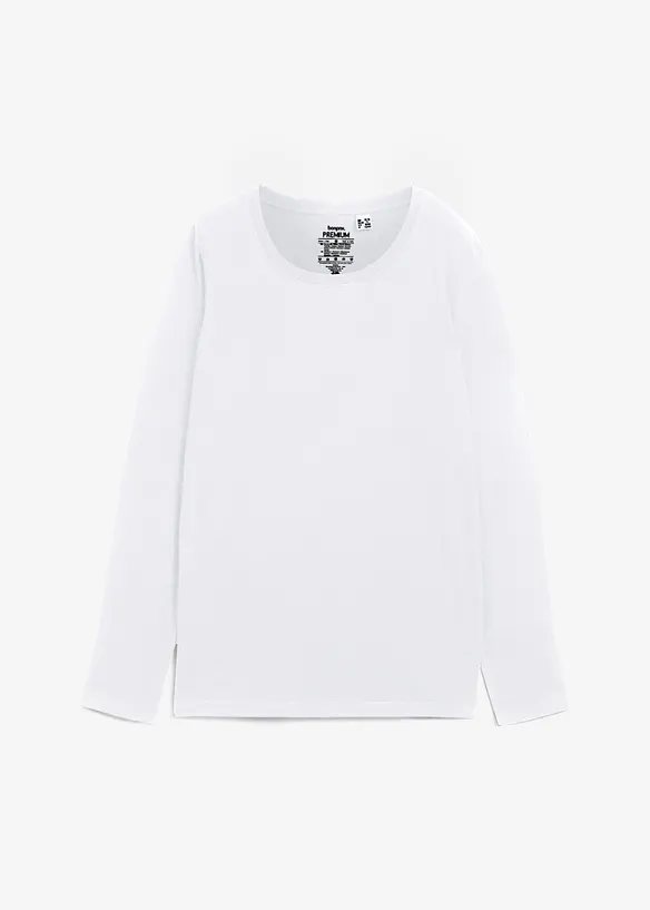 Essential, langermet topp med rund hals, seamless, bonprix PREMIUM
