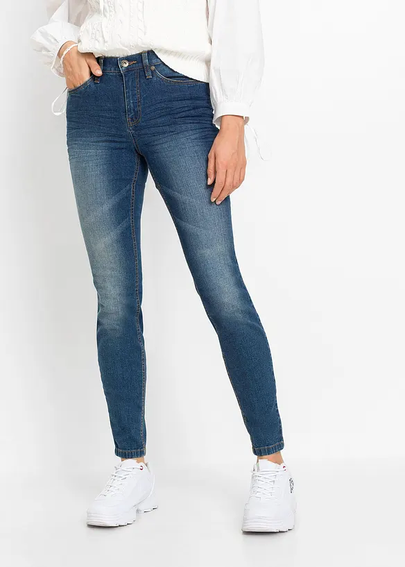 Super Skinny Jeans, mid Waist, cropped, bonprix