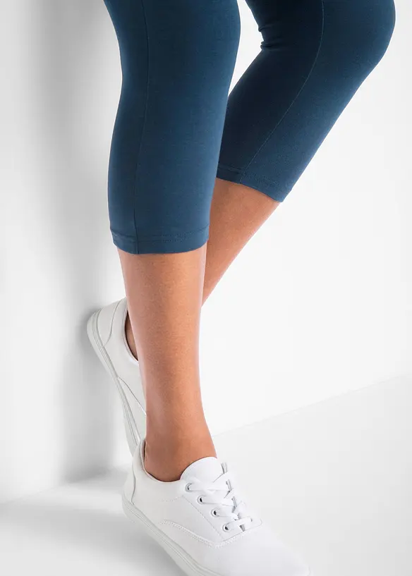 Capri-leggings i smal modell (2-pack), bonprix