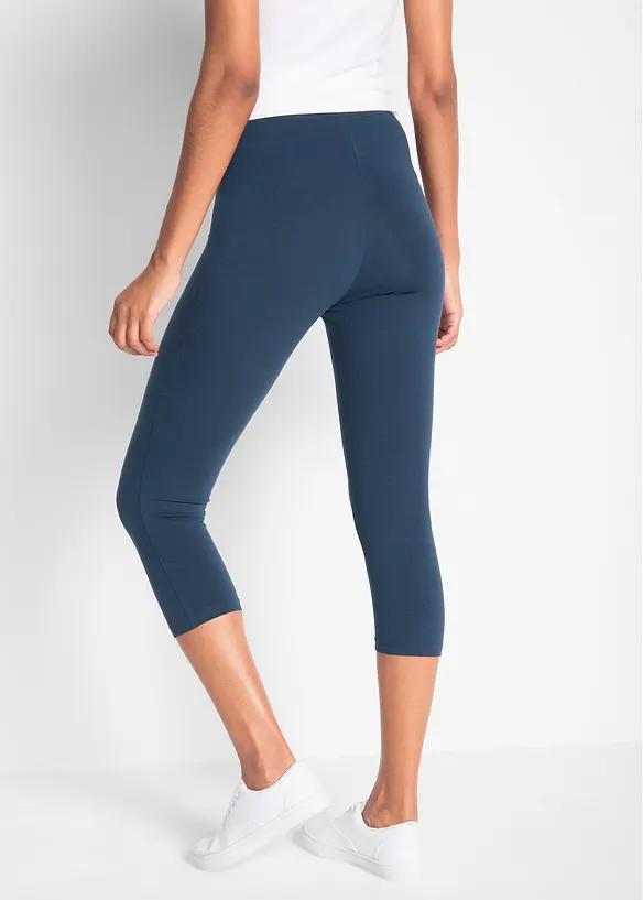 Capri-leggings i smal modell (2-pack), bonprix