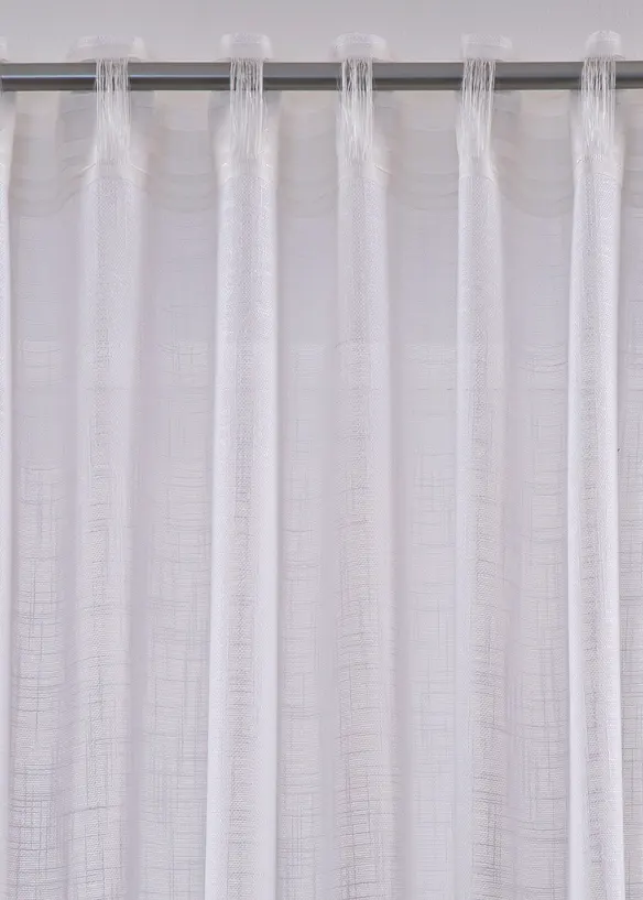 Gardiner i strukturmateriale (2-pack), bonprix