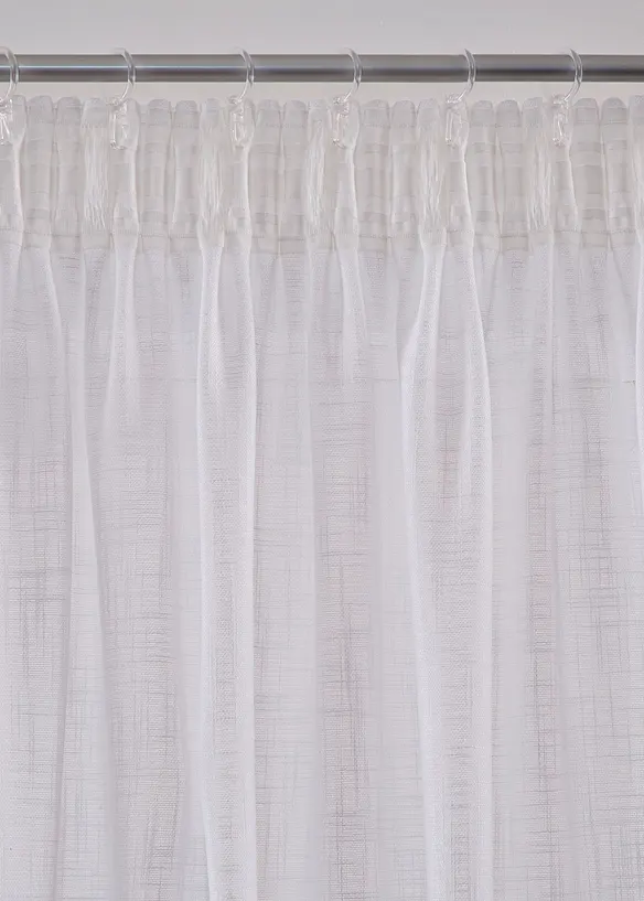 Gardiner i strukturmateriale (2-pack), bonprix