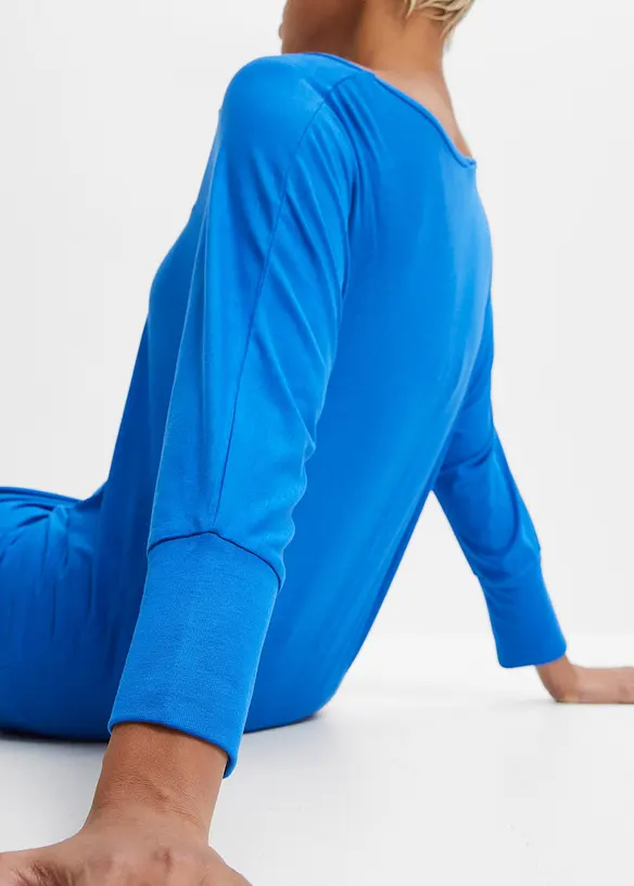 Oversized topp i lett viskose, bonprix