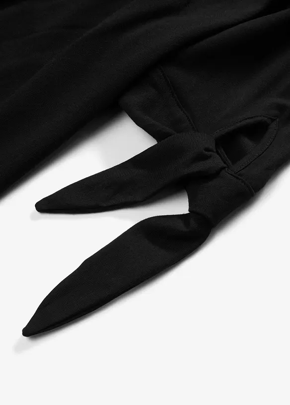 Off shoulder-topp med knyting, bonprix