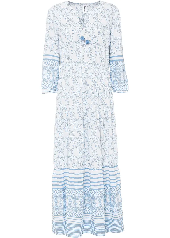 Maxikjole i lett viskose, bonprix