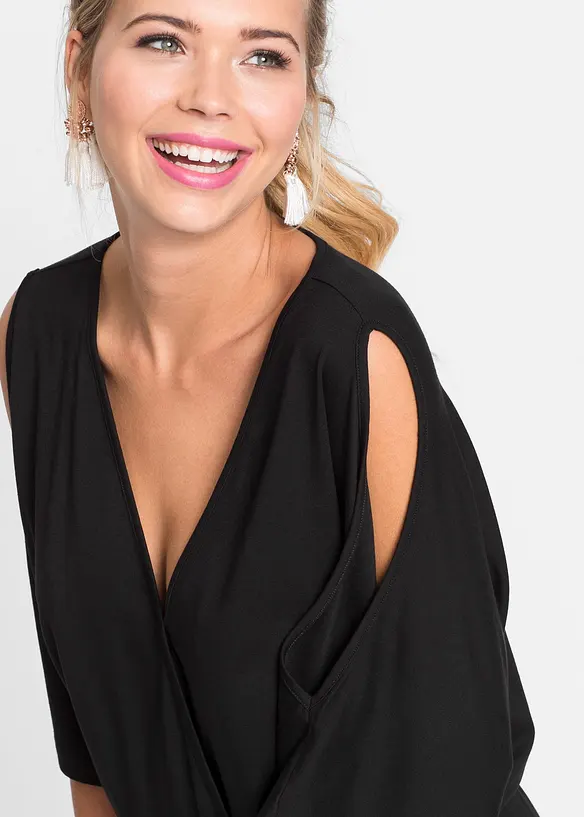 Jumpsuit i lett viskosejersey, bonprix