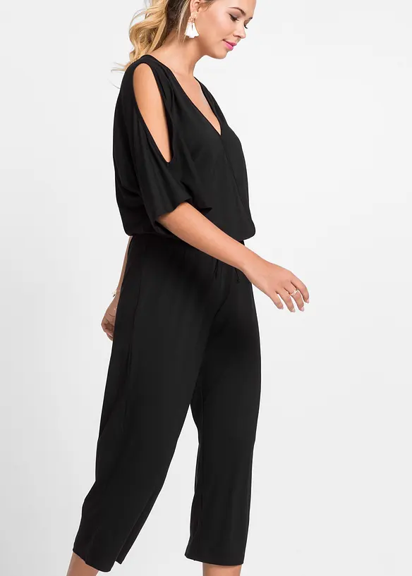 Jumpsuit i lett viskosejersey, bonprix